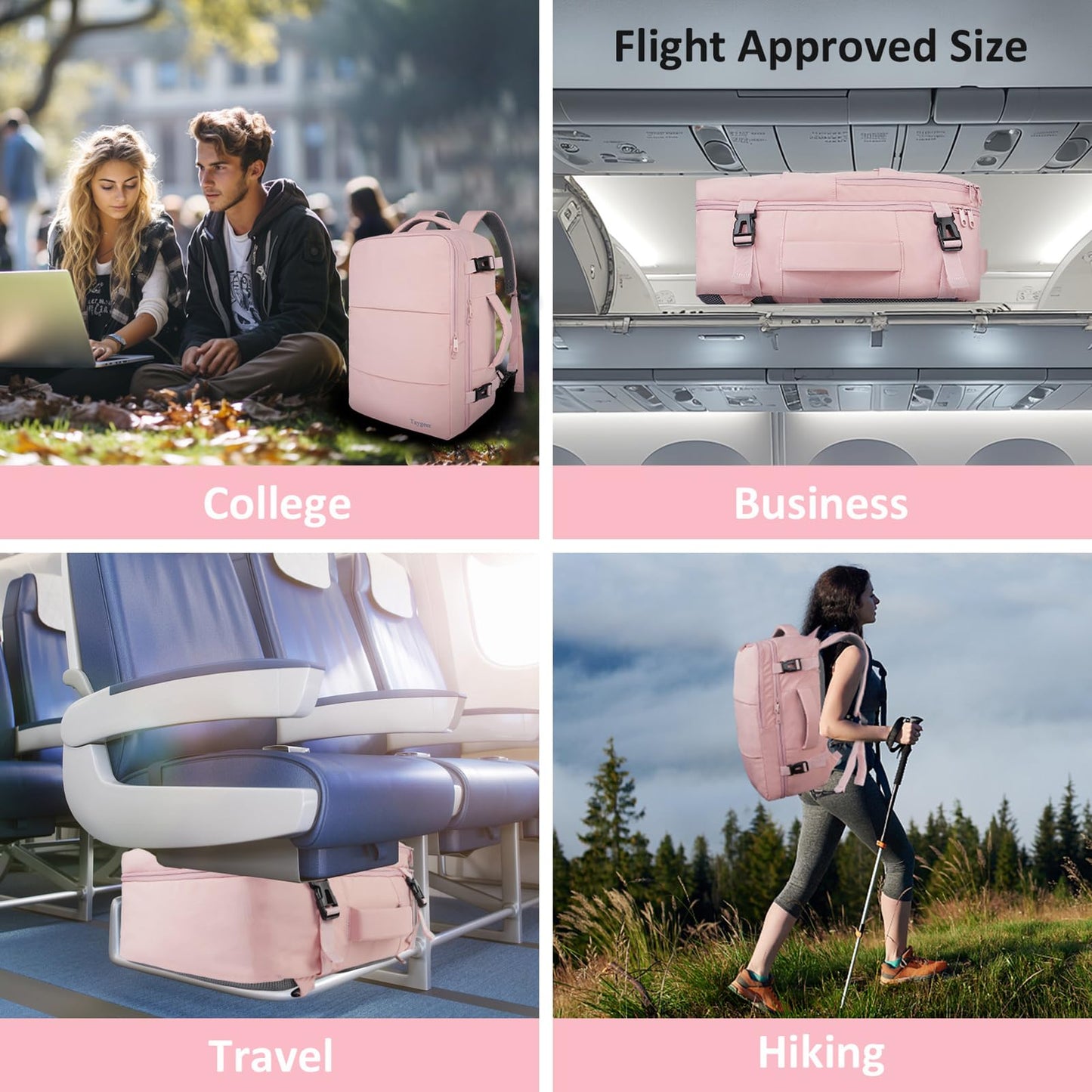 Taygeer Travel Backpack for Women, Carry On Backpack,Travel bag