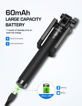 Load image into Gallery viewer, Selfie Stick, Lightweight Extendable 31.9 Inch Bluetooth Selfie Stick Monopod with Wireless Remote