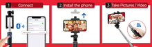Load image into Gallery viewer, Selfie Stick, Lightweight Extendable 31.9 Inch Bluetooth Selfie Stick Monopod with Wireless Remote