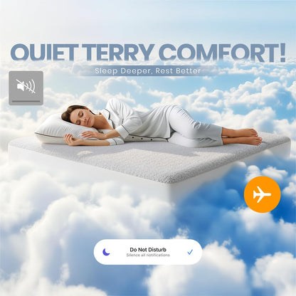 Waterproof Queen Size Mattress Protector fits Upto 17" deep Mattresses