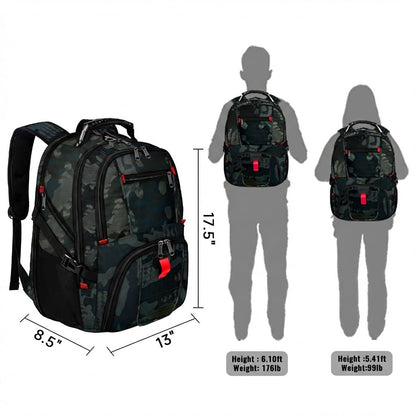 YOREPEK 50L Large Travel Backpack for Men, Fits 17 Inch Laptop, Camouflage