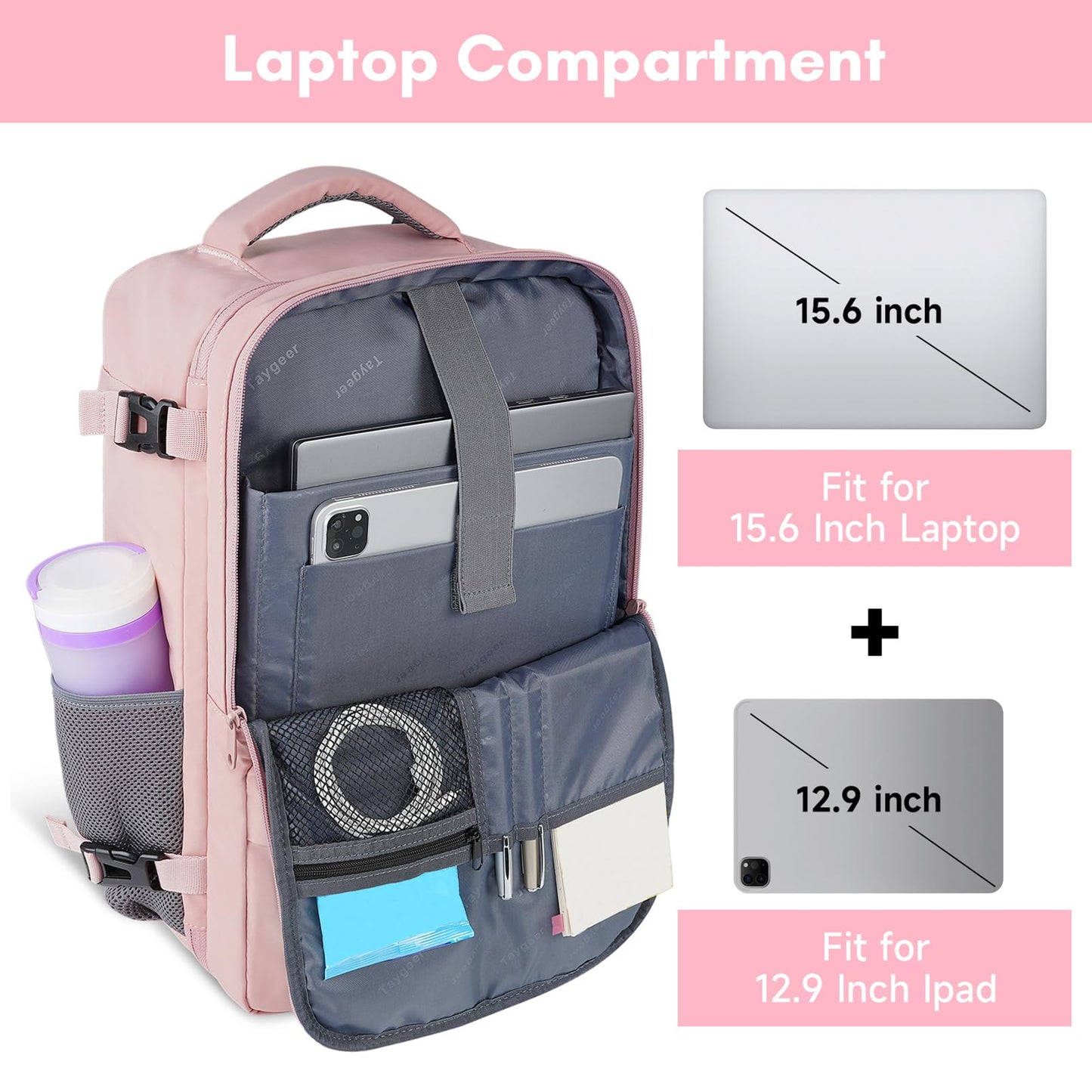 Taygeer Travel Backpack for Women, Carry On Backpack,Travel bag