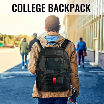 YOREPEK 50L Large Travel Backpack for Men, Fits 17 Inch Laptop, Camouflage