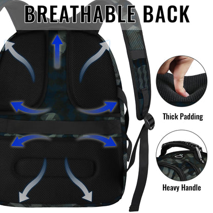 YOREPEK 50L Large Travel Backpack for Men, Fits 17 Inch Laptop, Camouflage