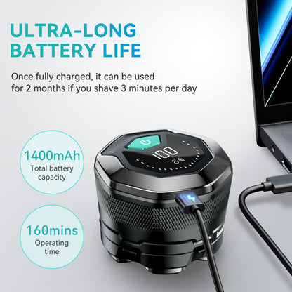 6D Head Shavers for Bald Men, kensen Upgraded Magnetic Head Shavers, Long Battery Life Skull Shaver, IPX6 Wet/Dry Shaving Electric Razor, Rechargeable LED Display, Rotary Blade Design with USB-C Charge