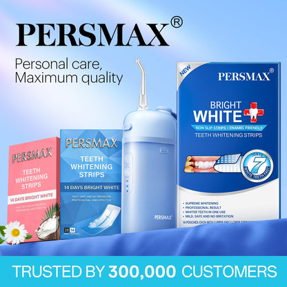 PERSMAX Teeth Whitening Strips – 14 Treatment, 28 Non-Slip Strips