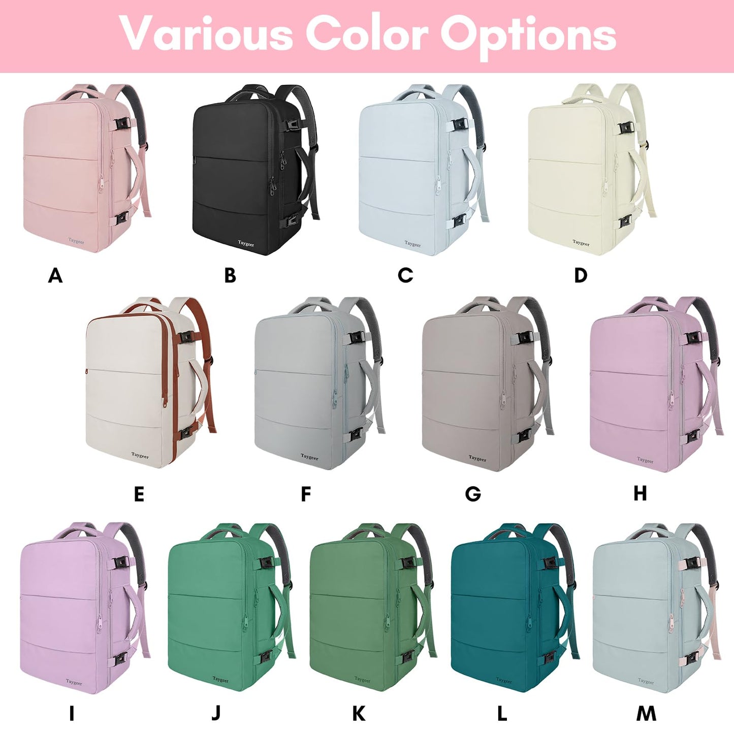 Taygeer Travel Backpack for Women, Carry On Backpack,Travel bag