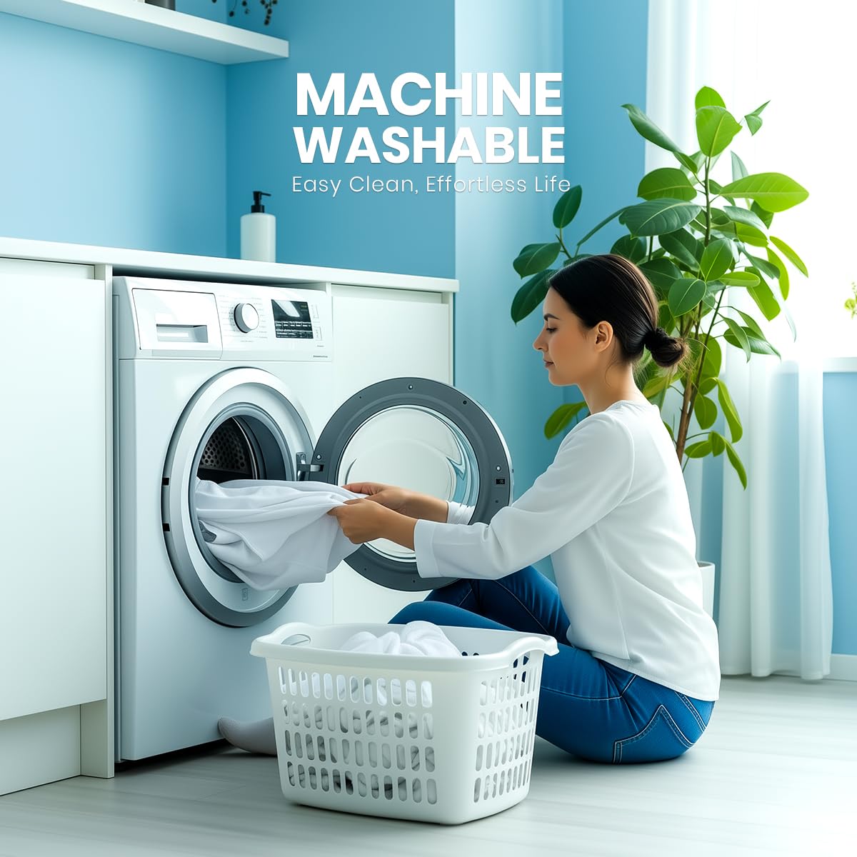 Waterproof Queen Size Mattress Protector fits Upto 17" deep Mattresses