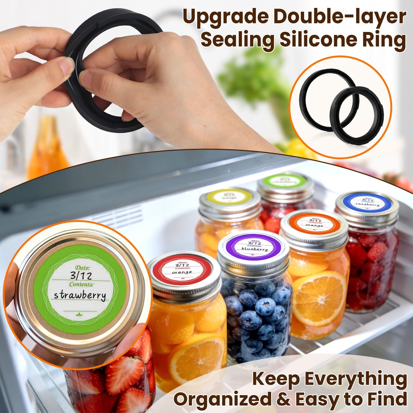 UNERVER Mason Jar Vacuum Sealer - Electric Vacuum Sealer for Jars with Mouth and Regular Mason Lids, Vacuum Sealing Machine Kit for Food, Jar Vacuum Sealer for Canning Jars