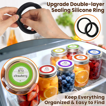 UNERVER Mason Jar Vacuum Sealer - Electric Vacuum Sealer for Jars with Mouth and Regular Mason Lids, Vacuum Sealing Machine Kit for Food, Jar Vacuum Sealer for Canning Jars