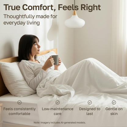 California Design Den 100% Cotton Bed Sheets King Size Set - 400 Thread Count Sateen, Deep Pocket King Sheet Set, King Sheets, Cooling King Size Sheets Set, Softer Than Egyptian Cotton Sheets (White)