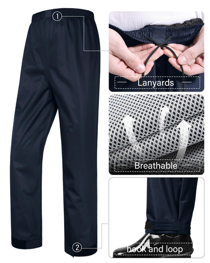 iCreek Unisex Waterproof Rain Suit (Jacket & Pants Set)