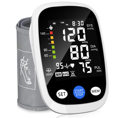 REDIVN Upper Arm Blood Pressure Monitor with Large Backlit Display
