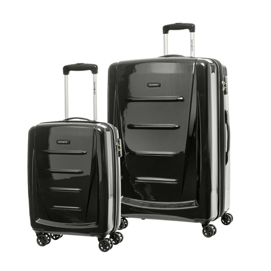 Samsonite Winfield 2 Hardside Luggage 2-Piece Set including 20-inch carry-on and 28-inch large spinner in Brushed Anthracite