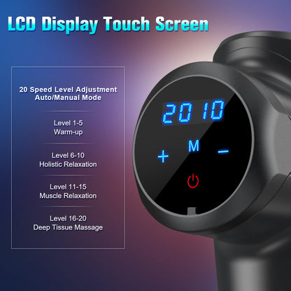 Wattne W2 LCD touch screen display showing 20 speed levels and battery indicator