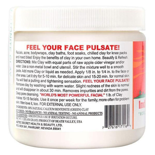 Aztec Secret Indian Healing Clay Deep Pore Cleansing, 1 lb