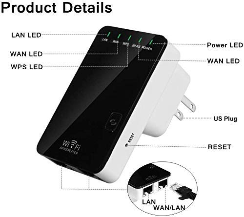 WiFi Extender Blast, Wireless Internet Booster for Home 300Mbps Long Range WiFi Repeater WLAN Signal Amplifier, 2.4GHz Network Mini WiFi Router for Phone/Computer/Smart TV and More