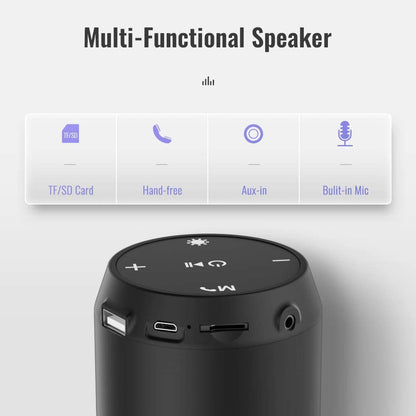 Portable Wireless Bluetooth Speaker with Microphone