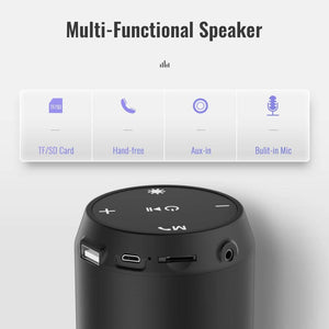 Portable Wireless Bluetooth Speaker with Microphone