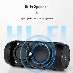 Portable Wireless Bluetooth Speaker with Microphone