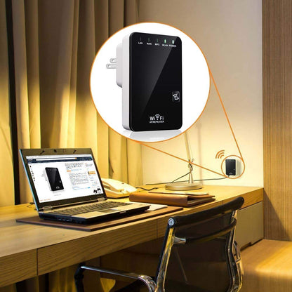 WiFi Extender Blast, Wireless Internet Booster for Home 300Mbps Long Range WiFi Repeater WLAN Signal Amplifier, 2.4GHz Network Mini WiFi Router for Phone/Computer/Smart TV and More