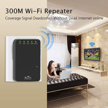 Load image into Gallery viewer, WiFi Extender Blast, Wireless Internet Booster for Home 300Mbps Long Range WiFi Repeater WLAN Signal Amplifier, 2.4GHz Network Mini WiFi Router for Phone/Computer/Smart TV and More
