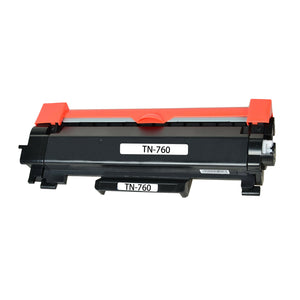 Brother TN760 Black Toner Cartridge, High Yield for TN730, Compatible - With Chip