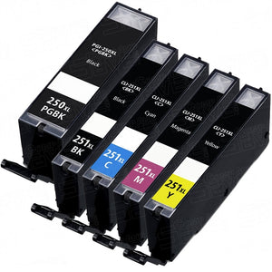 Canon PGI250XL CLI251XL Compatible Ink Cartridge Combo