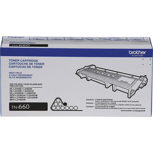 Brother TN660 Original High Yield Black Toner Cartridge