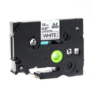 Brother TZe-231 P-Touch Label Tape, 12mm (0.5"), Length of 8M, Black on White, Compatible